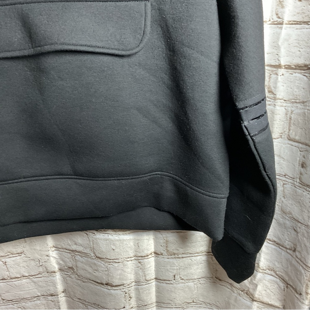 Betsey Johnson Black Hoodie Sweatshirt Hooded Gorpcore Thick Pocket - Picture 3 of 5